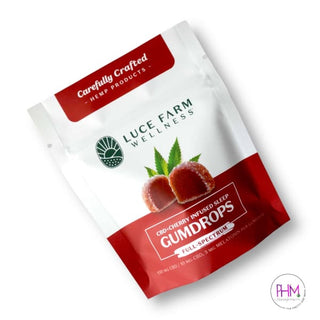 Hemp + Cherry Infused Sleep CBD Gumdrops | Luce Farm
