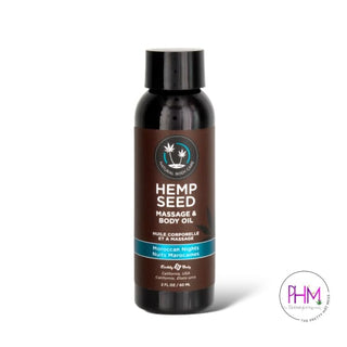 •Hemp Seed Massage Oil | Earthly Body - Done