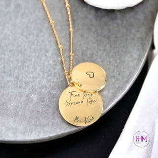 Hidden Heart Pendants - Necklaces Gold Silver