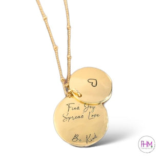 Hidden Heart Pendants - Necklaces Gold Silver