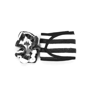 High & Dry Microfiber Scrunchie/Headband Duo - BW Stripe