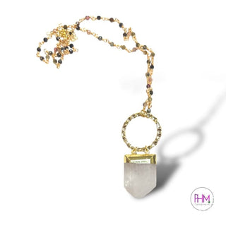 High Self Guardian Clear Quartz Crystal Necklace