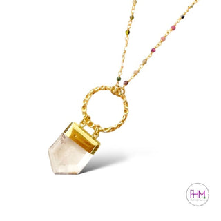 High Self Guardian Clear Quartz Crystal Necklace