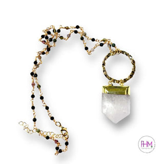 High Self Guardian Clear Quartz Crystal Necklace
