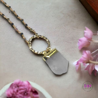 High Self Guardian Clear Quartz Crystal Necklace