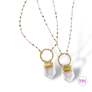 High Self Guardian Clear Quartz Crystal Necklace