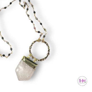 High Self Guardian Clear Quartz Crystal Necklace