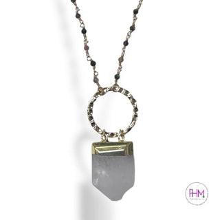 High Self Guardian Clear Quartz Crystal Necklace