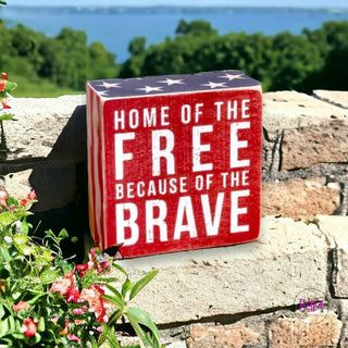 Home Of The Free Box Sign 🇺🇸