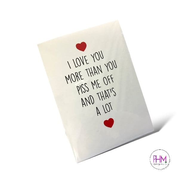 I Love You More Anniversary Card - Cards