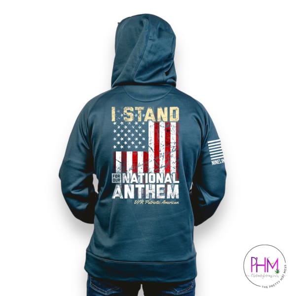 I Stand for the National Anthem Tailgater Hoodie | Nine Line
