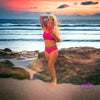 Hot Pink Bombshell Cheetah Full Coverage Bikini - swimsuit