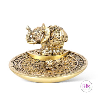 Royal Jeweled Elephant Incense Holder - Burner