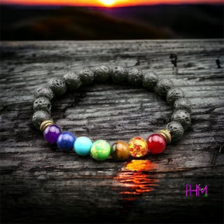 •Natural 7 Chakra Bracelet