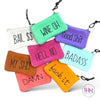 Say it Like Is Inappropriate Small Leather Zipper Clutch -