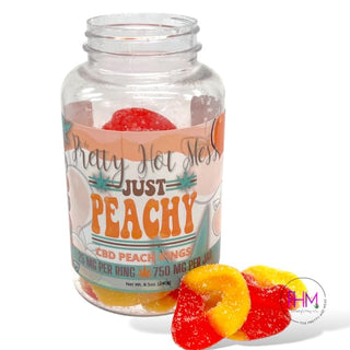 CBD Infused Peach Rings - Gummies