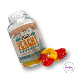 CBD Infused Peach Rings - Gummies