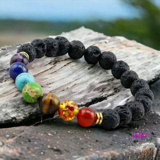•Natural 7 Chakra Bracelet