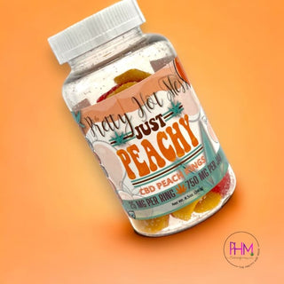 CBD Infused Peach Rings - Gummies