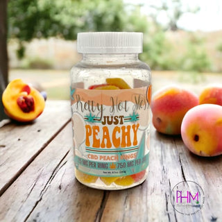 CBD Infused Peach Rings - Gummies