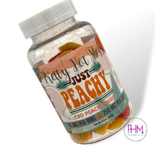 CBD Infused Peach Rings - Gummies