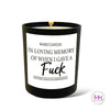 *In Loving Memory Candle - Candles