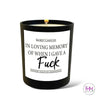 In Loving Memory Candle - Candles