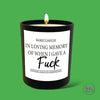 In Loving Memory Candle - Candles