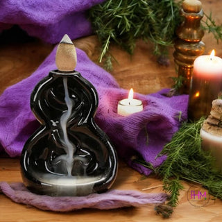 Infinity Falls Ceramic Backflow Burner 💜 - Incense