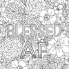 Inner F*cking Peace Adult Coloring Book - Accessory