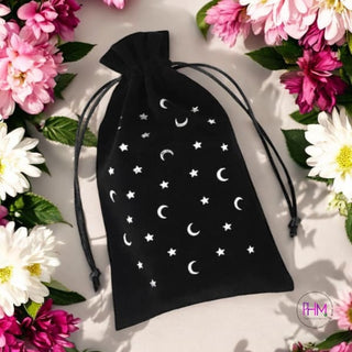 It’s in the Stars Black Velvet Tarot Card Bag 🌙 - Cards