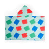 Juice Box ™ Hooded Towels 🏖 - Blue Paint Spots - Towel