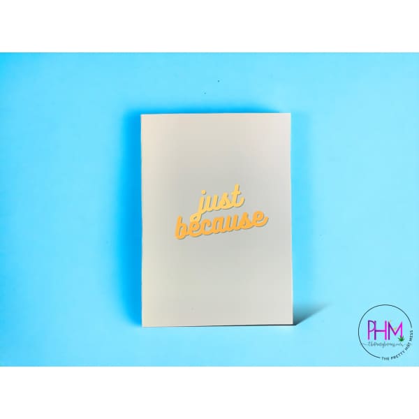 Just Because Glitter Bomb Card - Stationary