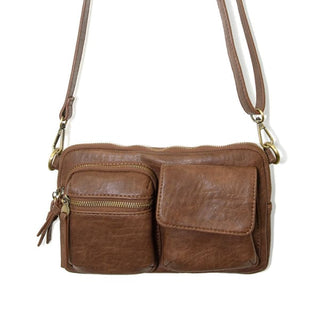 Kendra Pocket Sling Bag | Joy Susan 🖤 - Saddle
