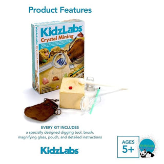 KidzLabs Crystal Mining Kit 🔮