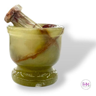 Kitchen Witches Green Calcite Mortar & Pestle 🧙🏻‍♀️