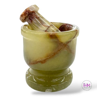 Kitchen Witches Green Calcite Mortar & Pestle 🧙🏻‍♀️
