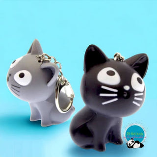 Kitten Sound LED Key Light - Gray - Keychains