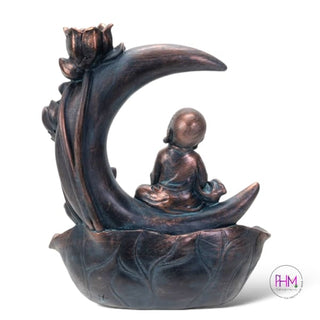 Lotus Moon Backflow Incense Burner 🌙