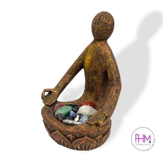 Lotus Serenity Meditating Goddess Statue