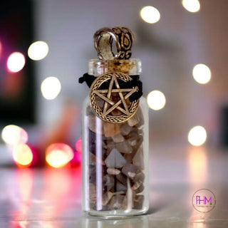 Manifest Magic Crystal Protection Talisman ✨ - Black