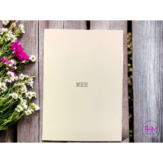 Meh Happy Birthday Glitter Bomb Card - Stationary