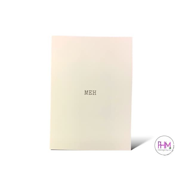 Meh Happy Birthday Glitter Bomb Card - Stationary