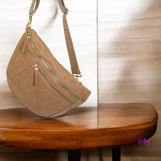 Mel Large Sling Crossbody Bag | Joy Susan 🖤 - Taupe