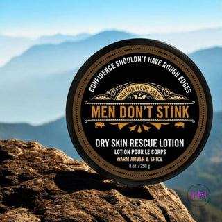 Men Don’t Stink Dry Skin Rescue Lotion