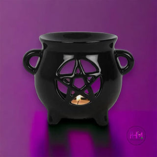 Midnight Ritual Pentagram Oil Burner