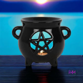 Midnight Ritual Pentagram Oil Burner
