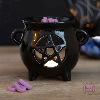 Midnight Ritual Pentagram Oil Burner