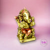 Mini Divine Ganesha Ganapati Golden Statue - ganesha