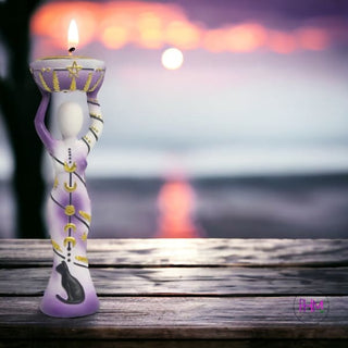 🌙 Moon Goddess Tealight Candle Holder